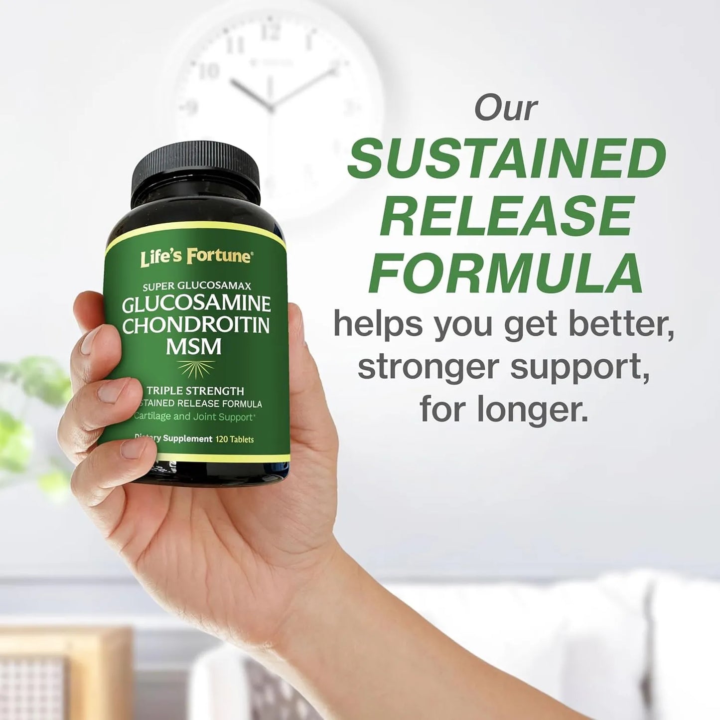 Glucosamina Condroitina MSM 1000 Mg Con Vitamina C Soporte Articular Premium 120 Tabletas