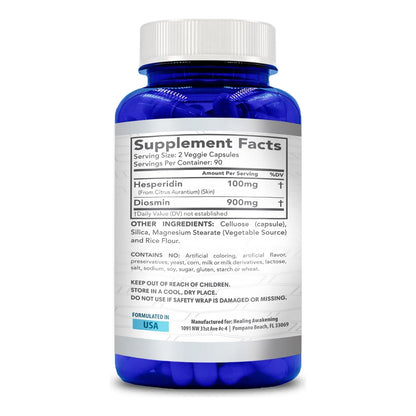 Hesperidina Plus 1000mg 180 Capsulas Vegetarianas Antioxidante Puro