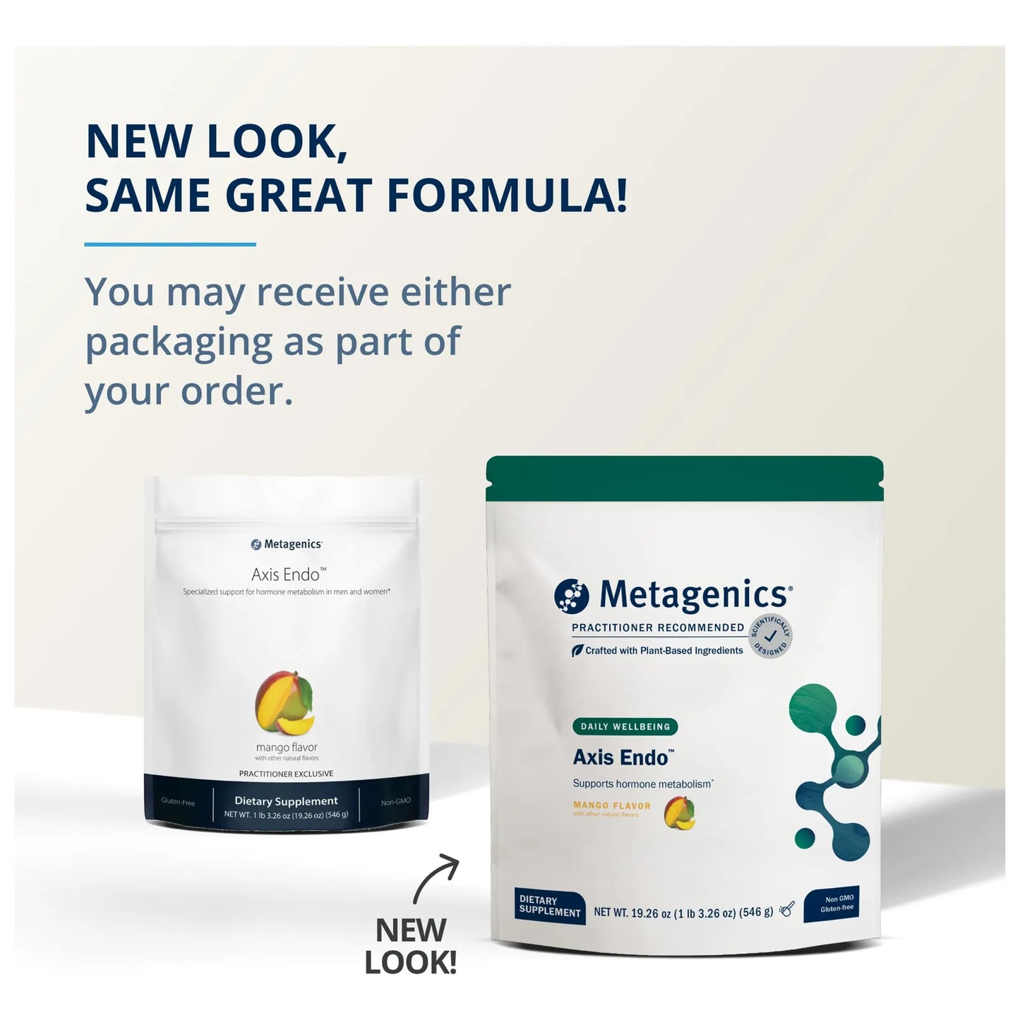 Axis Endo Polvo Equilibrio Hormonal Sabor Mango Apoyo Metabólico Y Óseo 14 Porciones