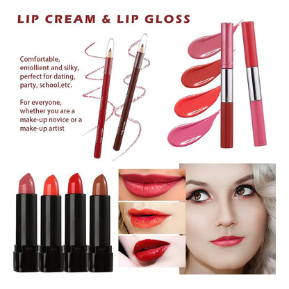 Kit De Maquillaje Completo 106 Piezas Profesional Para Adolescentes