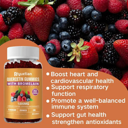 Quercetina 1000 Mg Con Bromelina Zinc Y Vitamina C Suplemento Inmunologico
