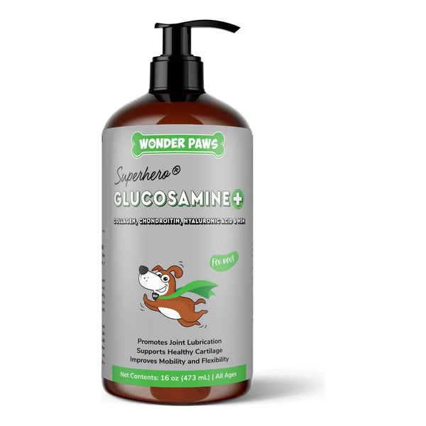 Glucosamina Líquida Premium Para Perros Apoyo Articular Con Condroitina Y MSM 16 Oz