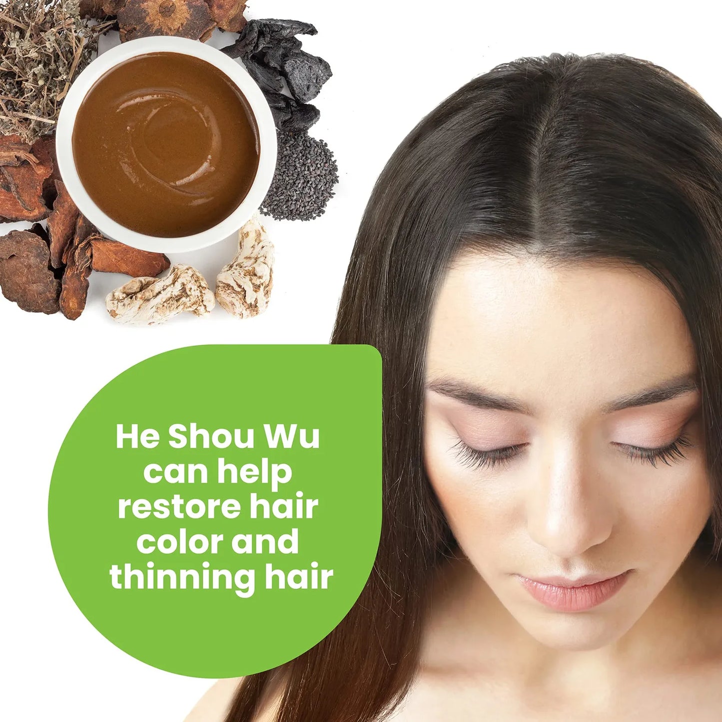 He Shou Wu Organico Concentrado 30 1 Extracto De Foti 5 Onzas Con Cuchara De Bambu