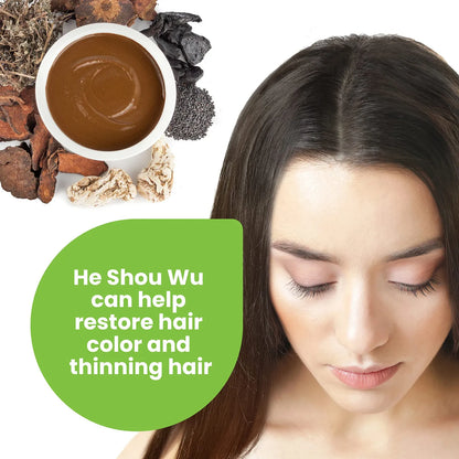 He Shou Wu Organico Concentrado 30 1 Extracto De Foti 5 Onzas Con Cuchara De Bambu