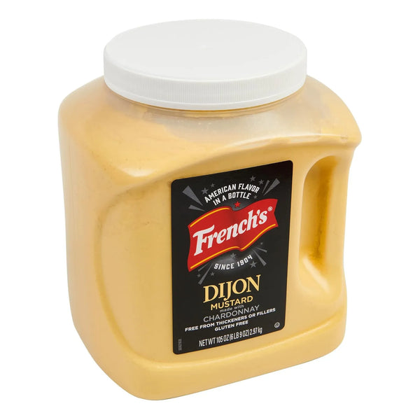 Mostaza Dijon Con Chardonnay French's 3 Litros Sabor Premium Para Chefs Y Cocinas Exigentes