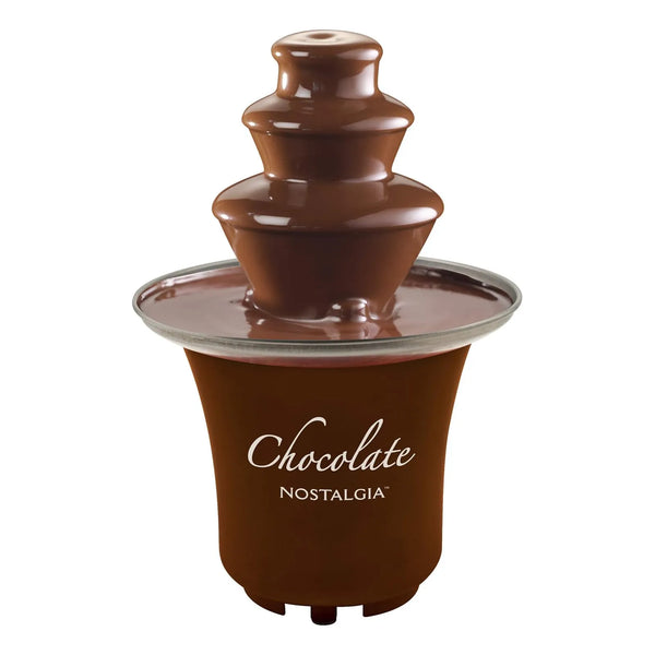 Fuente De Fondue Chocolate 3 Niveles Nostalgia 8 Oz Elegancia Y Diversión