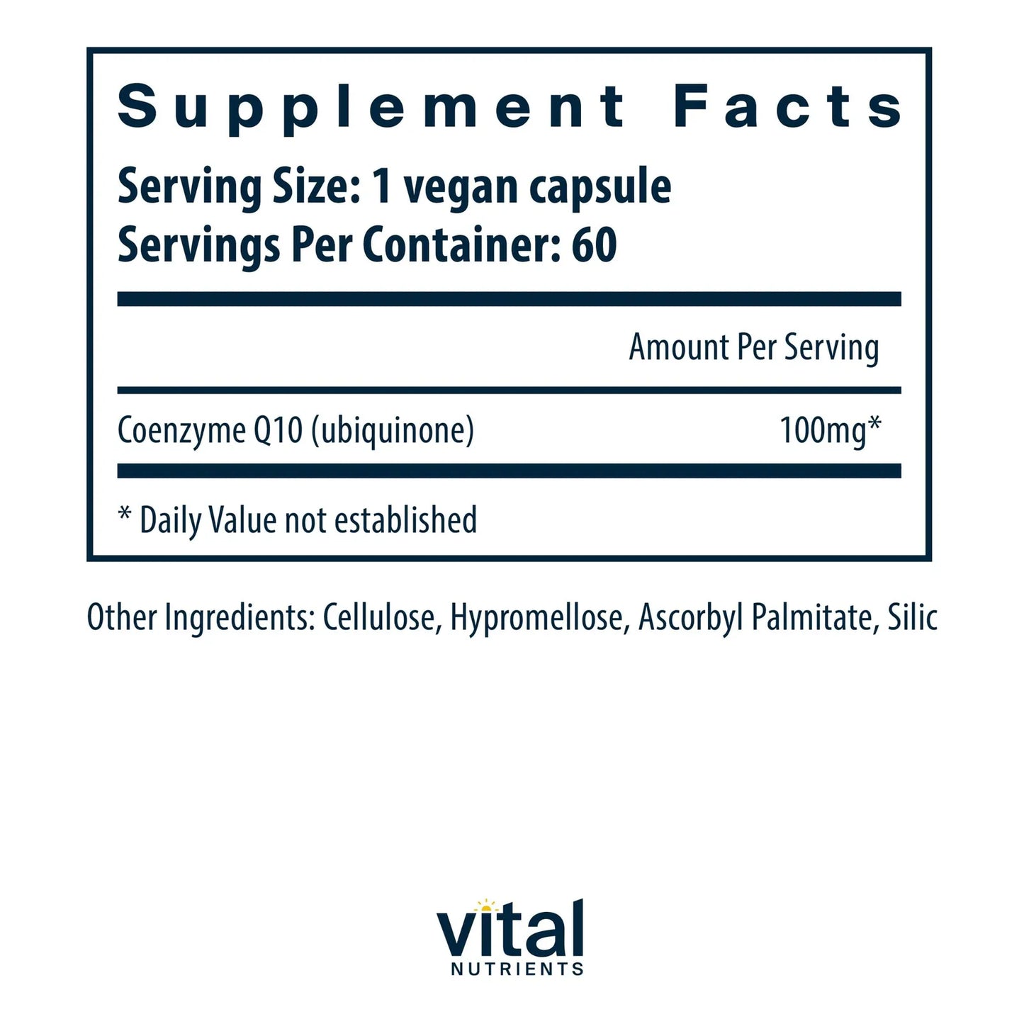 Coenzima Q10 100mg Suplemento Vegano Antioxidante Salud Corazon Energia