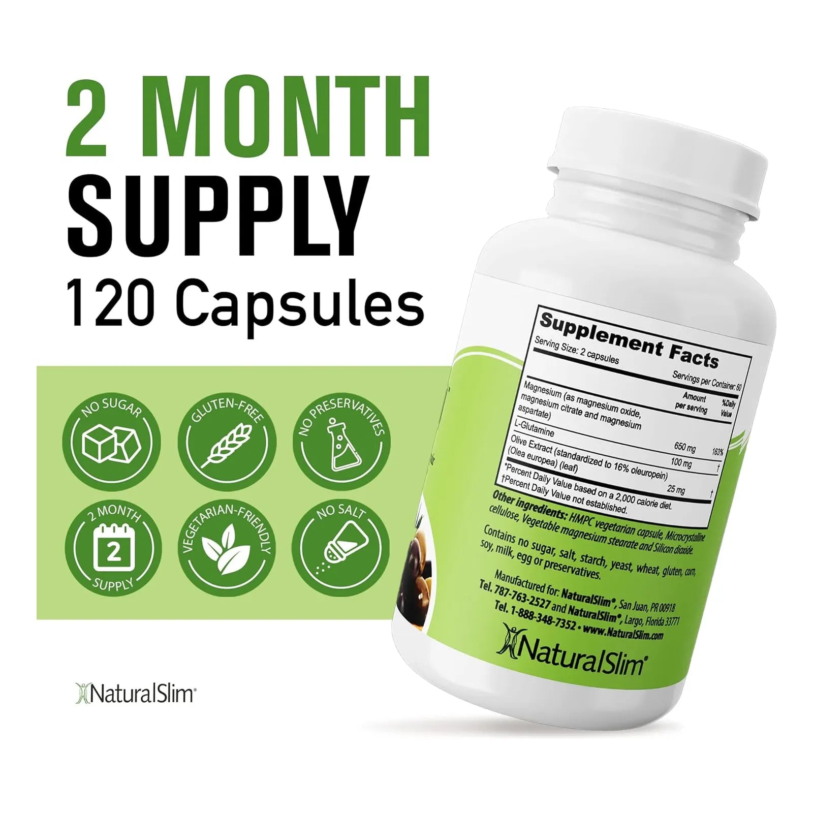 Naturalslim Costipend Estreñimiento Suplemento Digestivo Natural 120 Cápsulas Sin Irritantes - Imagen 2