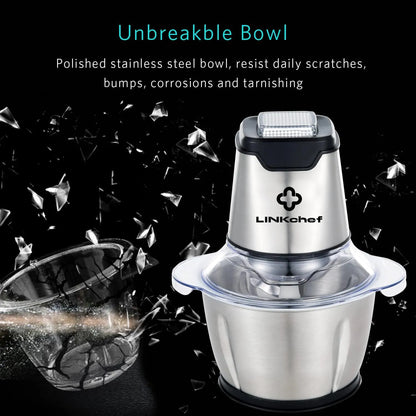 Picadora De Alimentos Linkchef Mini Procesador 1.2 Litros Potente Y Versatil