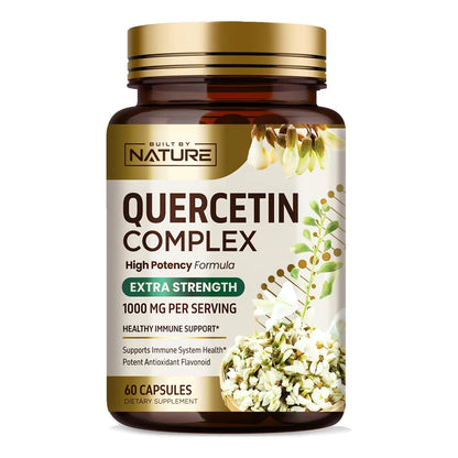 Quercetina 1000 Mg Antioxidante De Alta Potencia Soporte Inmunologico 60 Capsulas