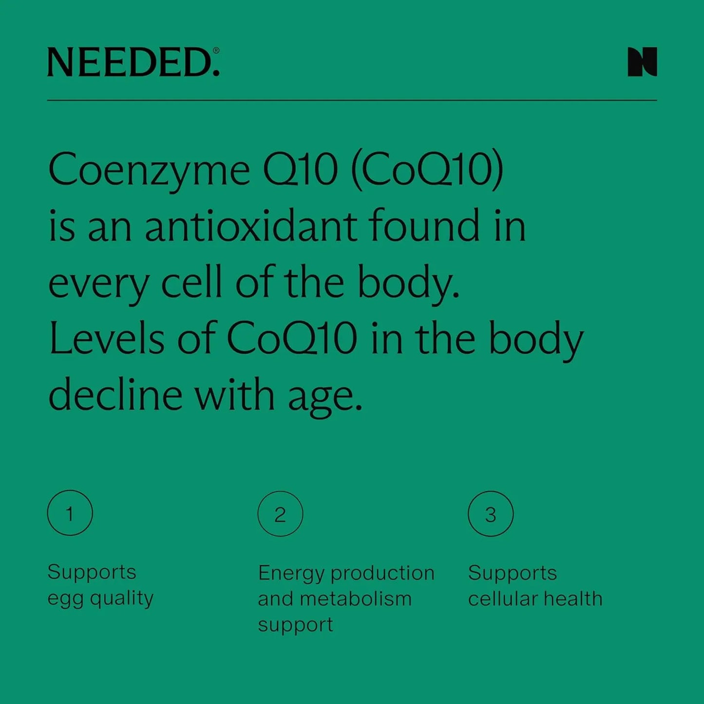 Ubiquinol CoQ10 200 Mg Energía Celular Antioxidante Salud Reproductiva