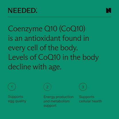 Ubiquinol CoQ10 200 Mg Energía Celular Antioxidante Salud Reproductiva