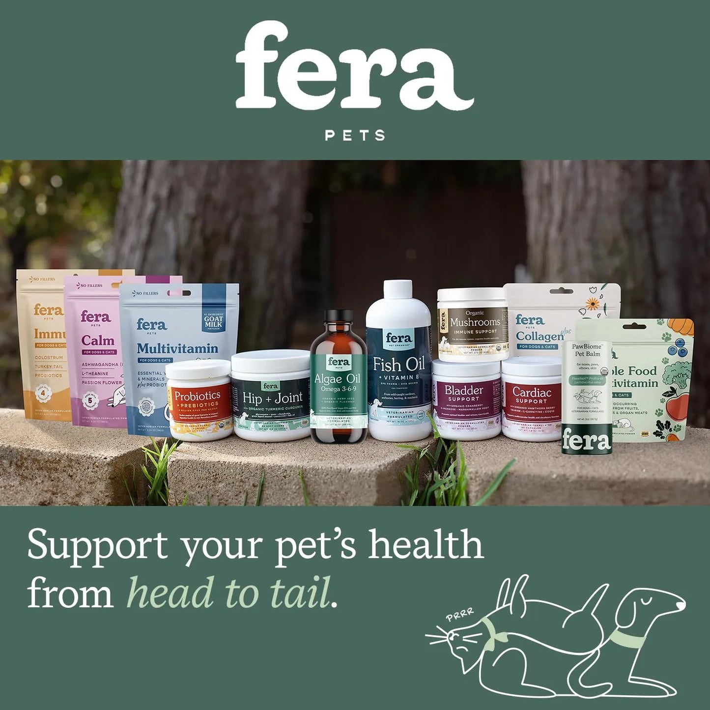 Multivitaminico Completo Para Gatos Y Perros Fera Pets Con Probióticos