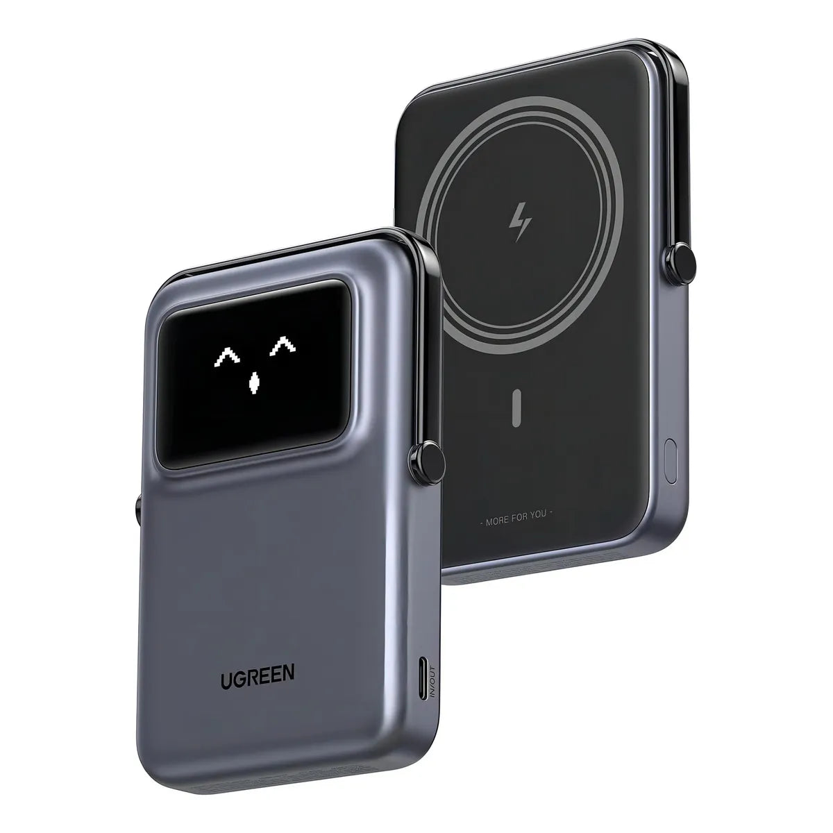 Ugreen Power Bank Inalámbrico 10000mah 20w Pd 7.5w Qi 45327 Color Plateado - Imagen 2