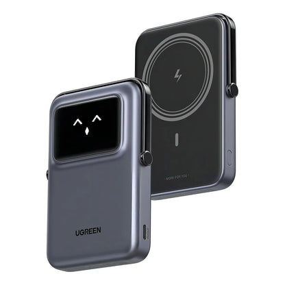 Ugreen Power Bank Inalámbrico 10000mah 20w Pd 7.5w Qi 45327 Color Plateado - Imagen 2