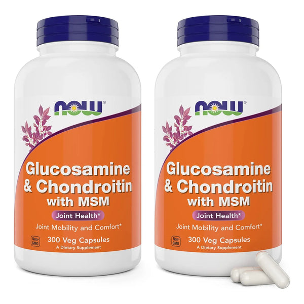 Glucosamina Condroitina Con Msm 300 Capsulas Salud Articular Now Foods