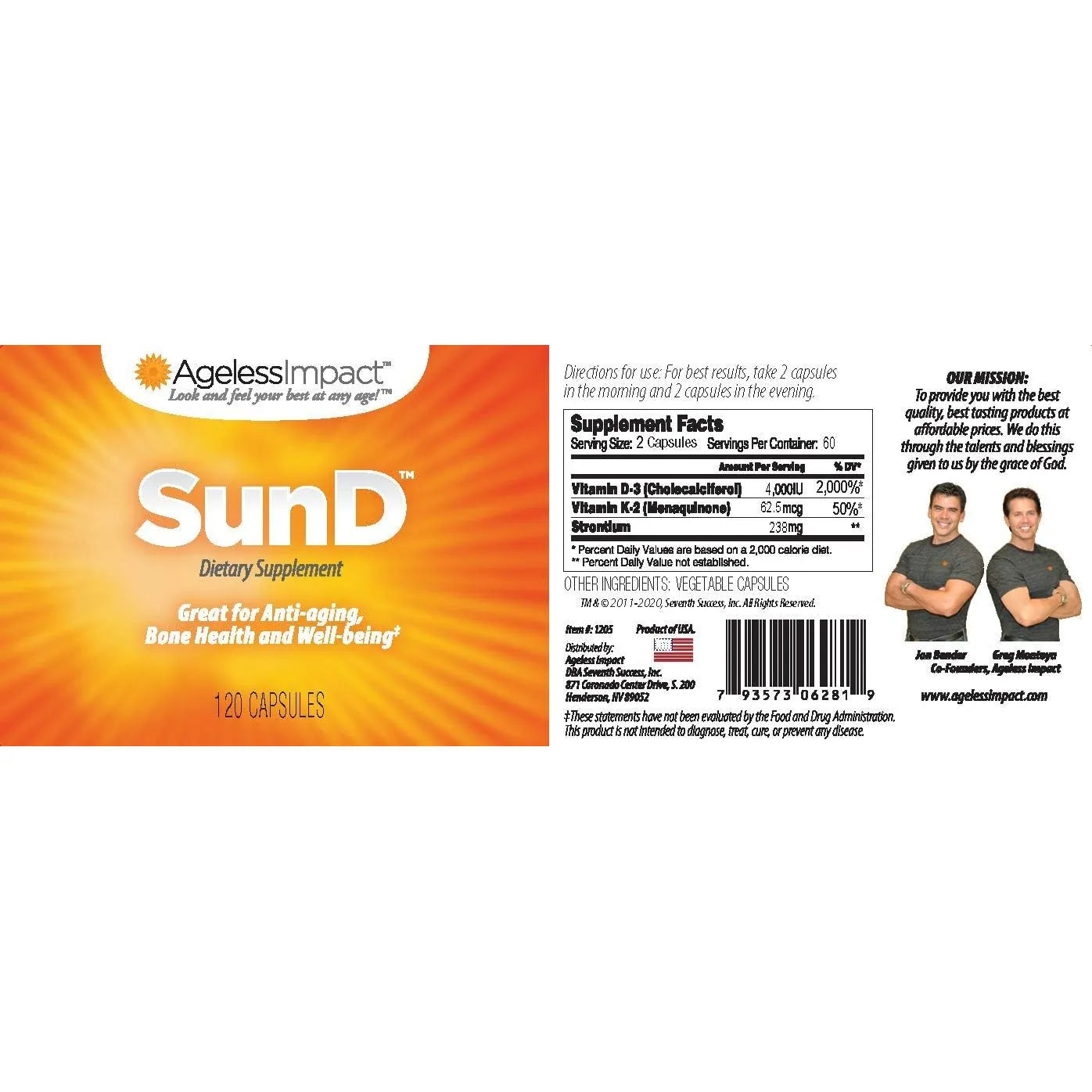 Vitamina D SunD 8000 Ui Fortalece Huesos Y Sistema Inmune Con Vitamina K2