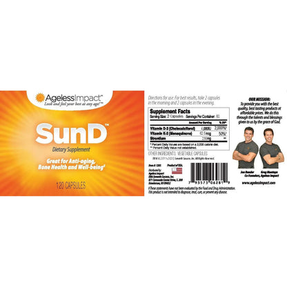 Vitamina D SunD 8000 Ui Fortalece Huesos Y Sistema Inmune Con Vitamina K2