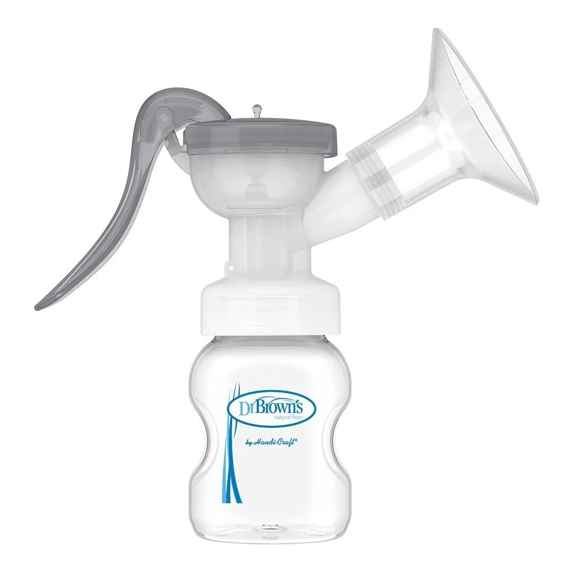 Extractor Manual Dr Browns Con Protector Silicona SoftShape Bombeo Silencioso Y Eficaz