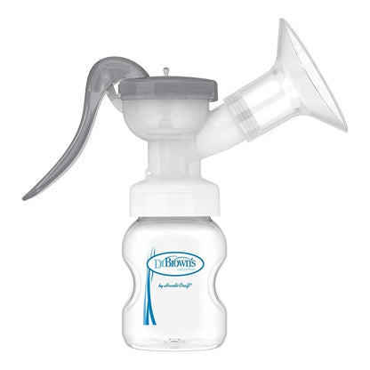 Extractor Manual Dr Browns Con Protector Silicona SoftShape Bombeo Silencioso Y Eficaz