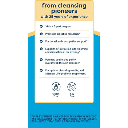 Suplemento Renew Life Cleanse Smart Advanced Desintoxicacion 120 Capsulas