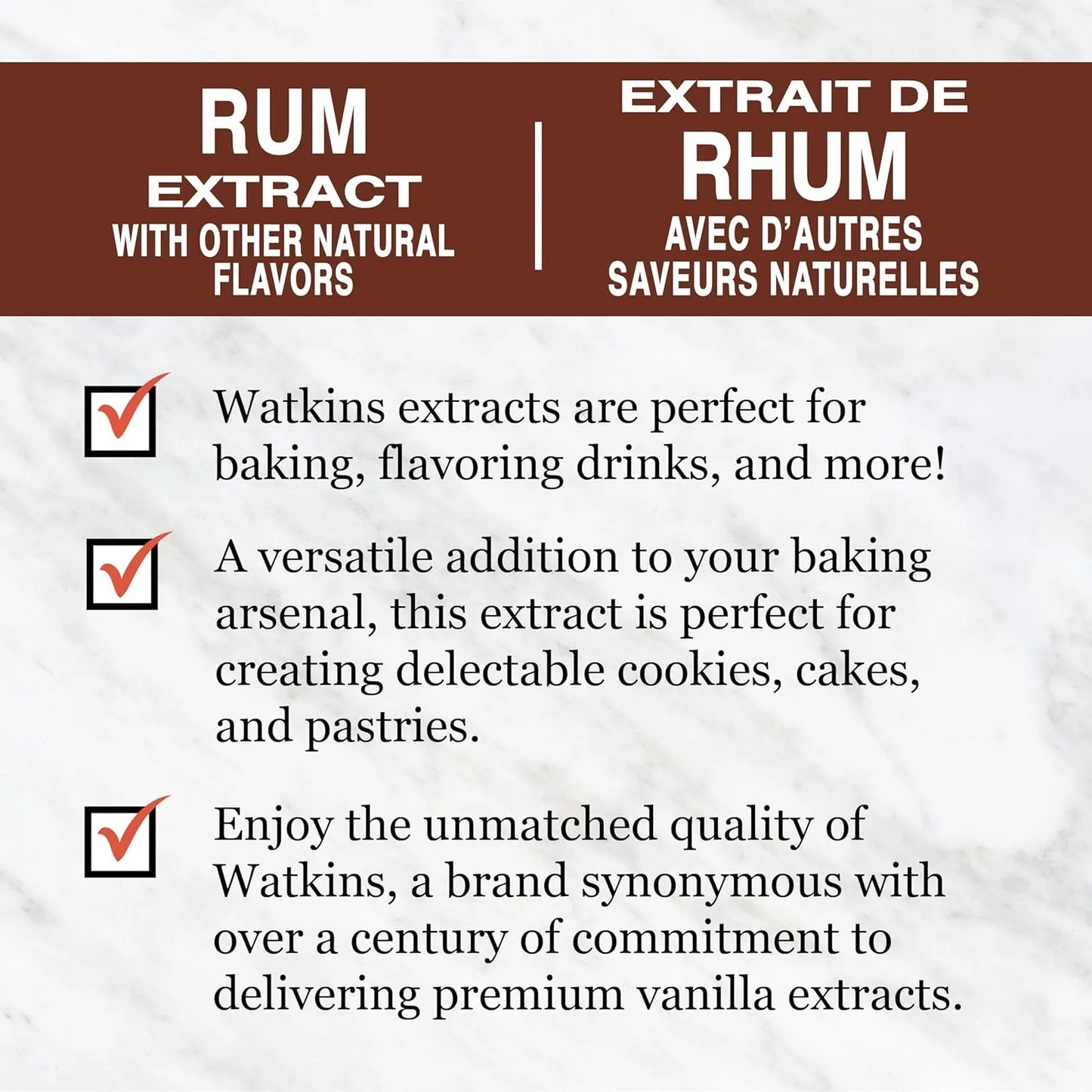 Extracto Watkins Imitacion 120 Ml Sabor Unico Natural Sin OMG