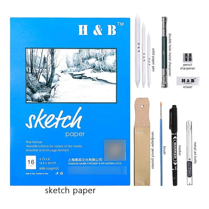 Juego Profesional 72 Lápices Dibujo Estuche SOMOS IMPORTACIONES GOLD Kit Arte Completo