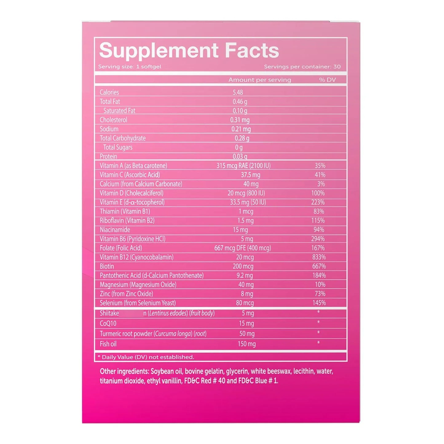Multivitaminas Mujer 30 Capsulas Coq10 Omega 3 Suplemento Energia Y Belleza