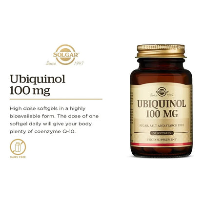 Ubiquinol 100 Mg 50 Capsulas Blandas Antioxidante Avanzado Coenzima Q10