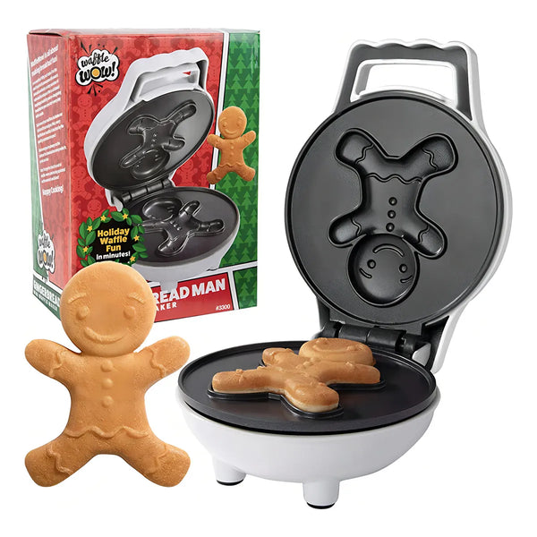 Mini Gofrera Hombre Pan Jengibre Cocina Facil Divertida Decoracion Navidad
