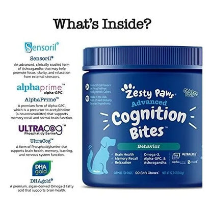 Masticables Suaves Omega 3 Dha Ashwagandha Soporte Cerebral Memoria Y Enfoque