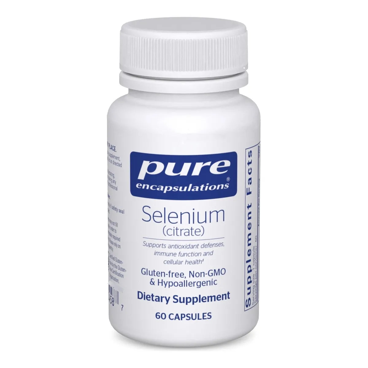 Selenio Citrato Antioxidante Hipoalergenico Soporte Inmunologico 60 Capsulas