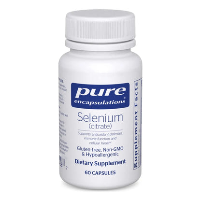 Selenio Citrato Antioxidante Hipoalergenico Soporte Inmunologico 60 Capsulas