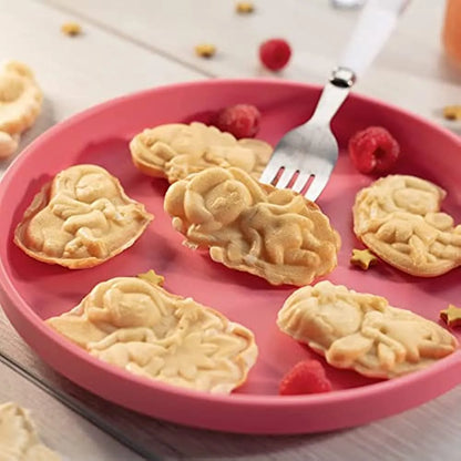 Waffle Maker De Hada Pequeña 7 Diseños Cocina Magica Facil Limpieza