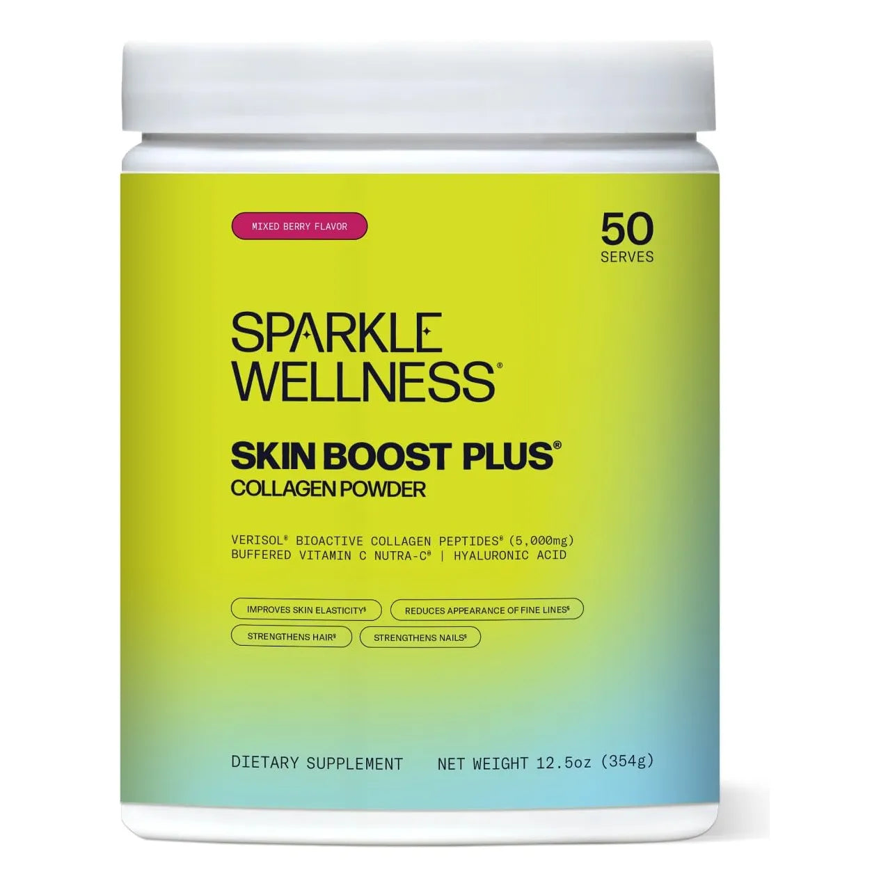Sparkle Skin Boost Plus Suplemento Alimenticio Para Mejorar La Piel Con Colageno Y Acido Hialuronico