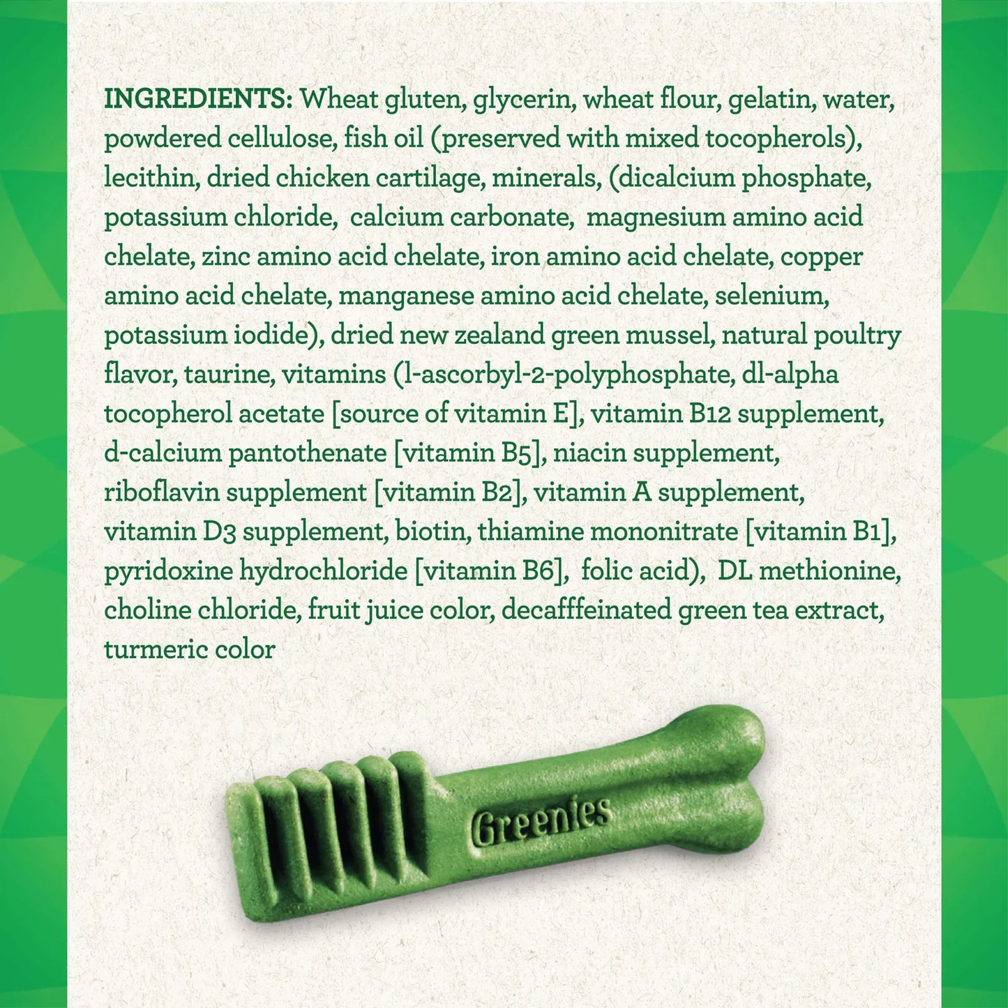 GREENIES Aging Care TEENIE Golosinas Naturales Para Cuidado Dental De Perros Pequeños 96 Unidades