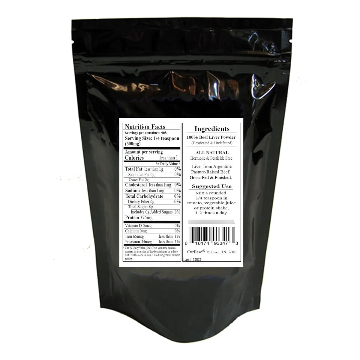 Polvo De Higado De Res Argentino Natural 454g Energia Y Nutricion