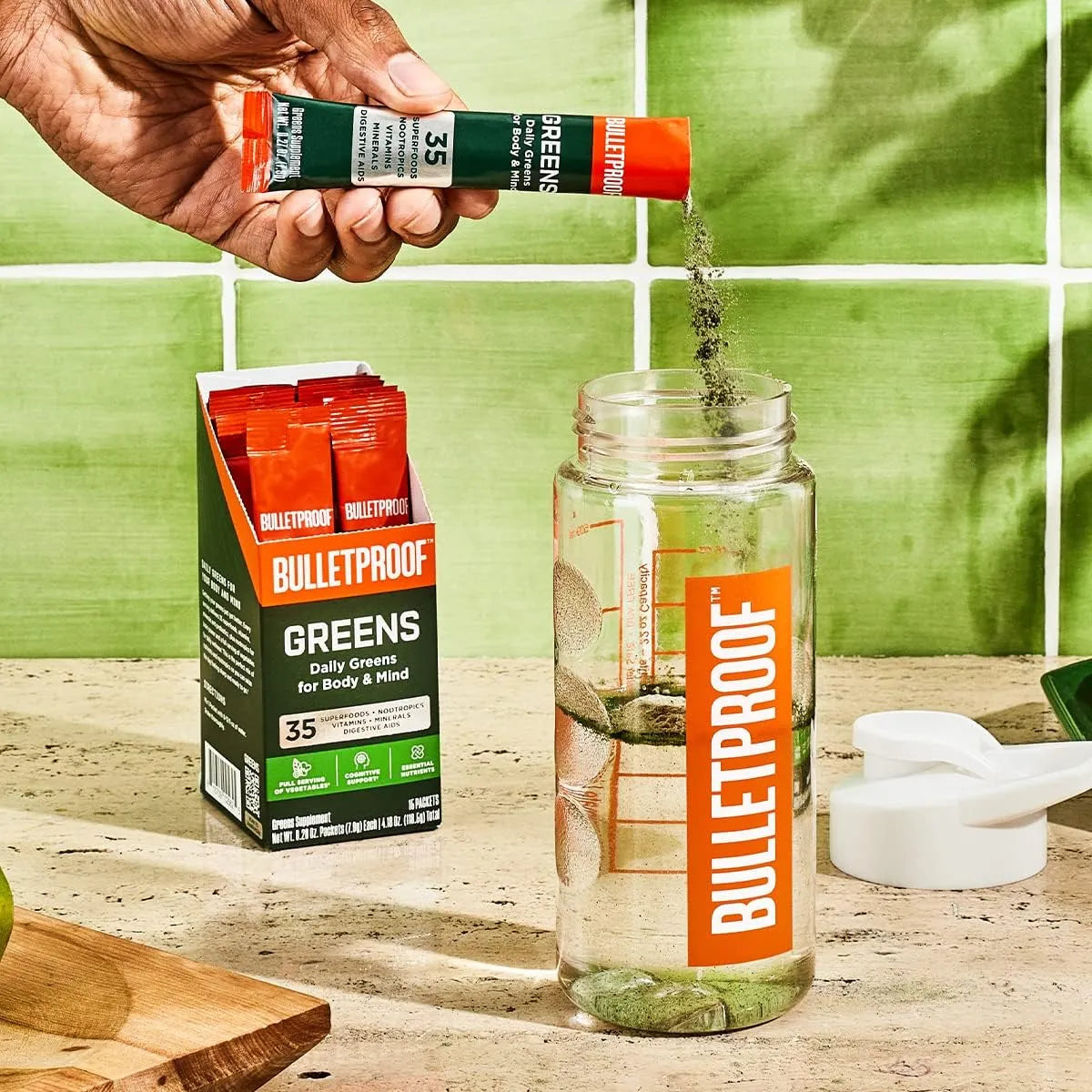 Bulletproof Paquetes De Verduras 15 Unidades Polvo Diario Superalimentos