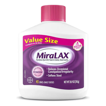 Laxante En Polvo MiraLAX 284g Alivio Natural Estreñimiento Sin Efectos Secundarios