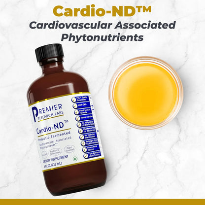 Cardio ND Suplemento Cardiovascular Con Bayas De Espino Té Verde Y Probióticos 8 Oz