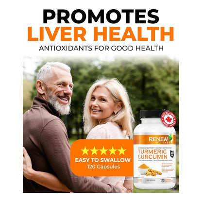 Cúrcuma Orgánica Con Pimienta Negra Antioxidante 120 Cápsulas Salud Digestiva