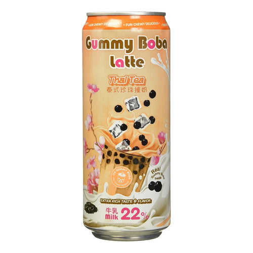 Bebida De Té De Burbujas Con Perlas Masticables 450 Ml Sabor Tailandés
