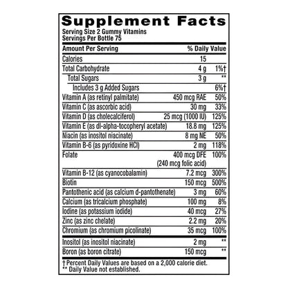 Multivitaminas Mujer Vitafusion Apoyo Diario 150 Gomitas Fresa - Imagen 6