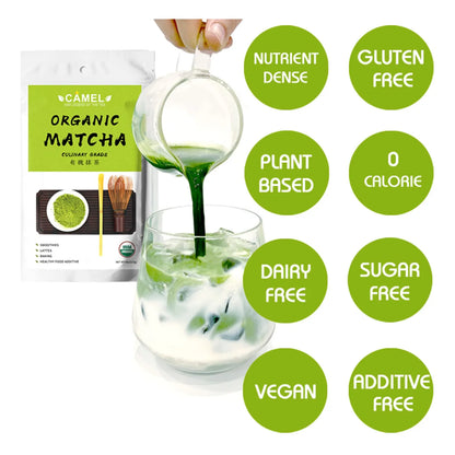 Polvo De Té Verde Matcha Orgánico Grado Culinario 283g Antioxidantes Naturales