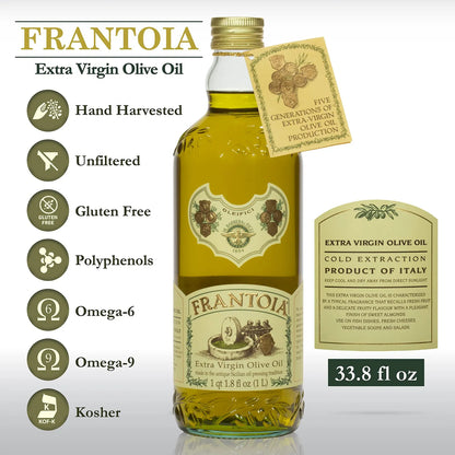 Aceite De Oliva Virgen Extra Italiano 1000 Ml Auténtico Sin Filtrar Prensado En Frío