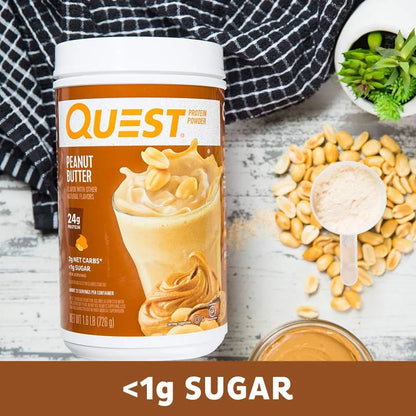 Proteina En Polvo Sabor Mantequilla De Mani Quest Nutrition 450g Baja En Azucar