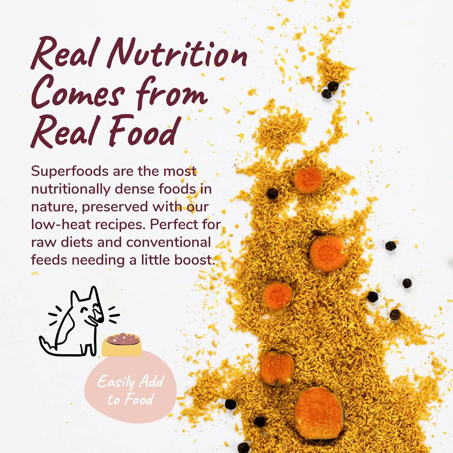 Suplemento Orgánico Articulaciones Perros Gatos Con Cúrcuma Y Pimienta Negra USDA Organic