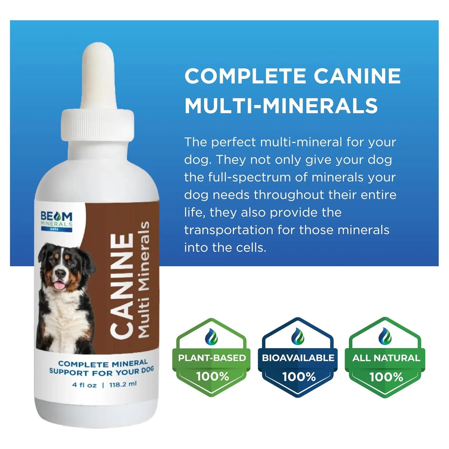 Minerales Caninos Completos Con Acido Humico Y Fulvico 4 Onzas Liquidas