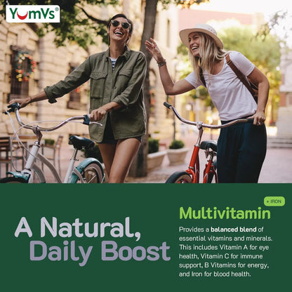 Gomitas Multivitamínicas Sabor Uva Con Hierro Para Adultos YUM-V'S 60 Unidades
