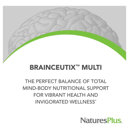 BrainCeutix Capsulas Multivitaminicas 90 Unidades Apoyo Cognitivo Memoria Vegano
